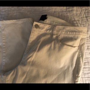 Winter white 5 pocket jeans .